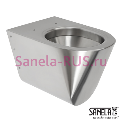 Нержавеющий подвесной унитаз SLWN 04 арт: 94040 Sanela Чехия (фото, схема)