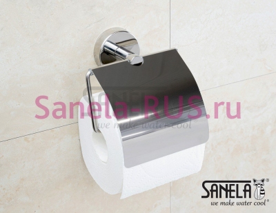 Нержавеющий держатель туалетной бумаги SLZN 09 арт: 95090 Sanela Чехия (фото, схема)