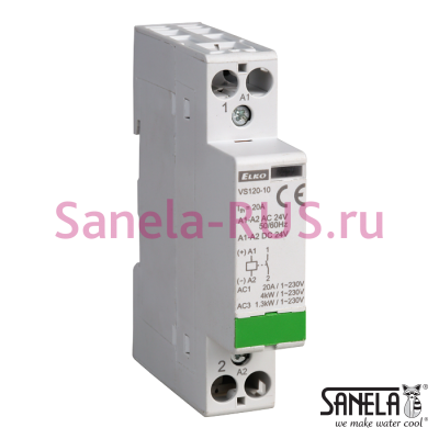 Контактор 24В пост. SLZA 53 арт: 88530 Sanela Чехия (фото, схема)
