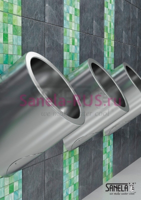 Нержавеющий антивандальный писсуар SLPN 09 арт: 91090 Sanela Чехия (фото, схема)