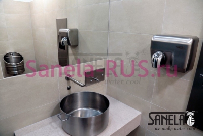 Настенный бесконтактный кран SLU 39X арт: 03391 Sanela Чехия (фото, схема)